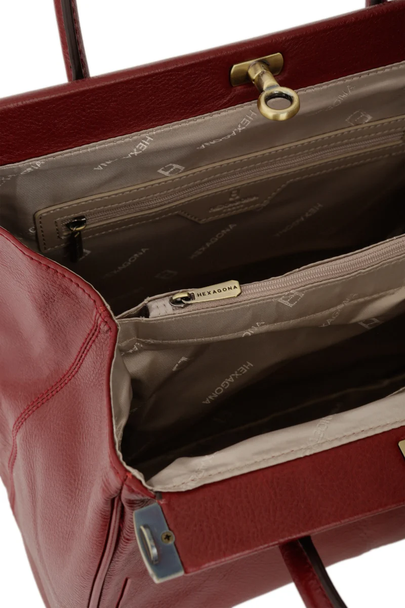 Sac porté main 2 poignées - Cuir
