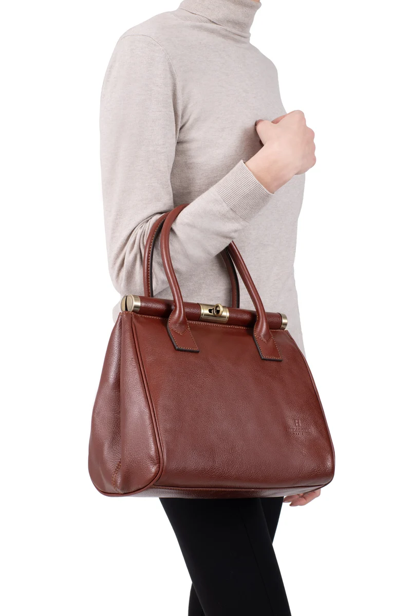 Sac porté main 2 poignées - Cuir