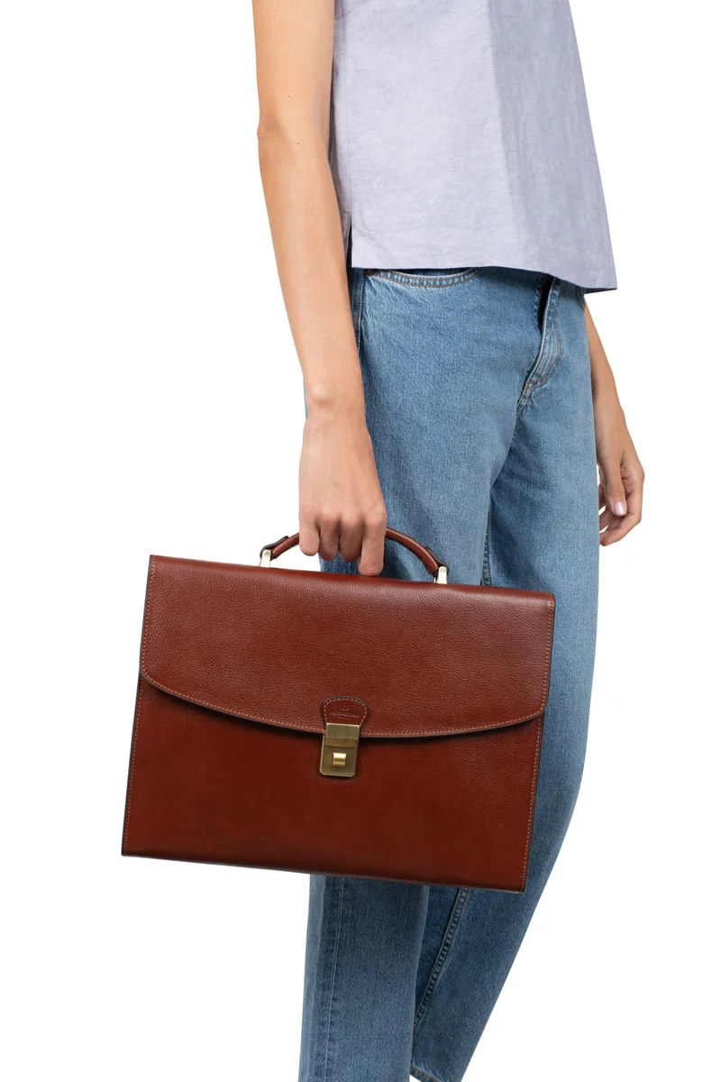 Cartable - A4 - Cuir