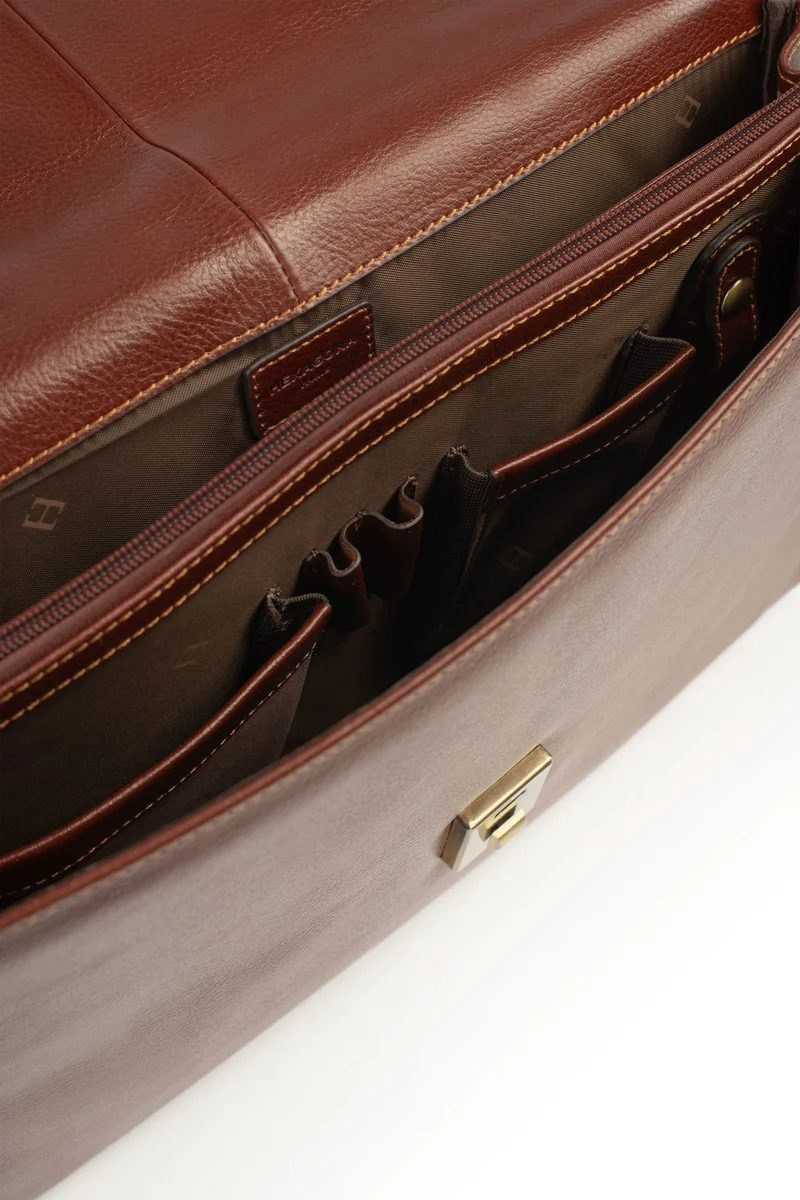 Cartable - A4 - Cuir