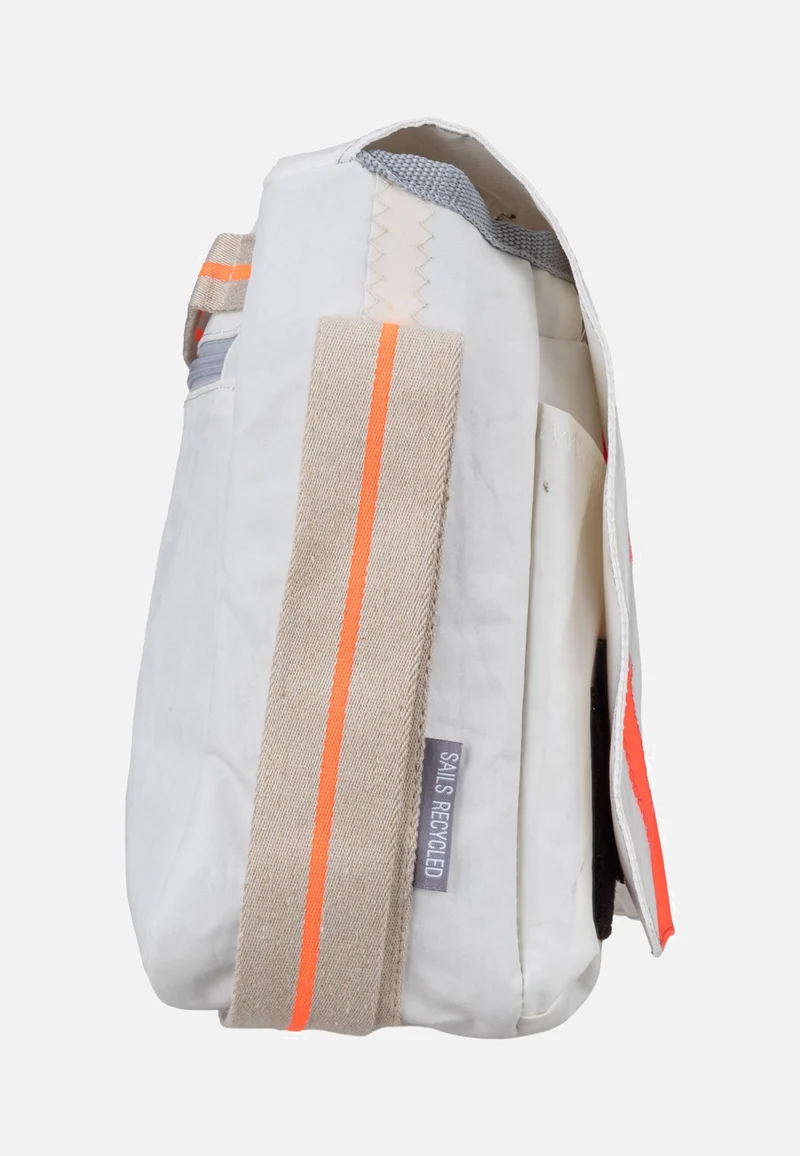 Barkasse Mini Weiss/Sand/Zahl Orange - Messenger Bag