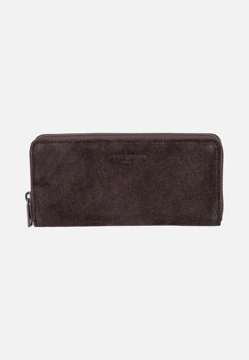 Ines L Suede Deep Soil - Portemonnaie