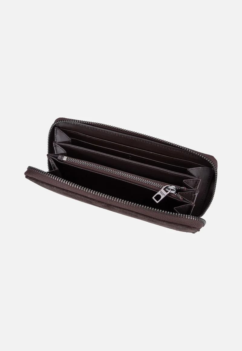 Ines L Suede Deep Soil - Portemonnaie
