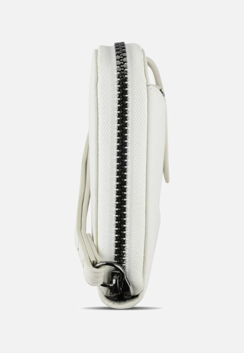 Elsa Long Ladies Zip Key Weiß - Portemonnaie
