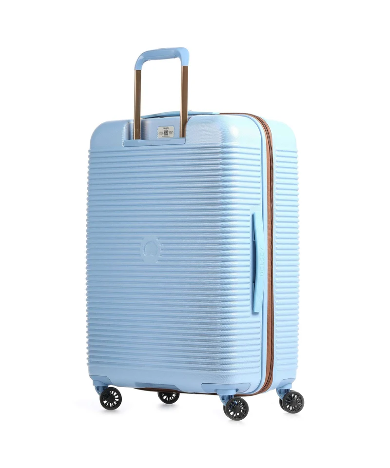 Delsey Paris Freestyle 4-Rollen Trolley himmelblau