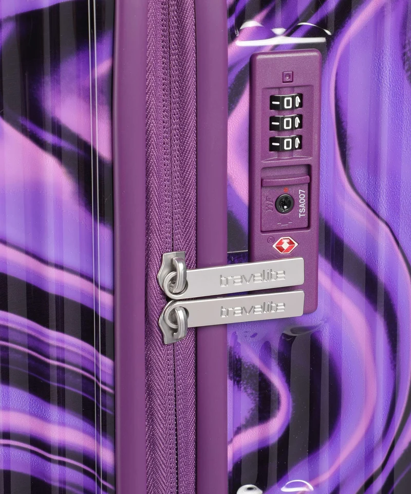 Travelite Lascana Edition 4-Rollen Trolley purple swirl
