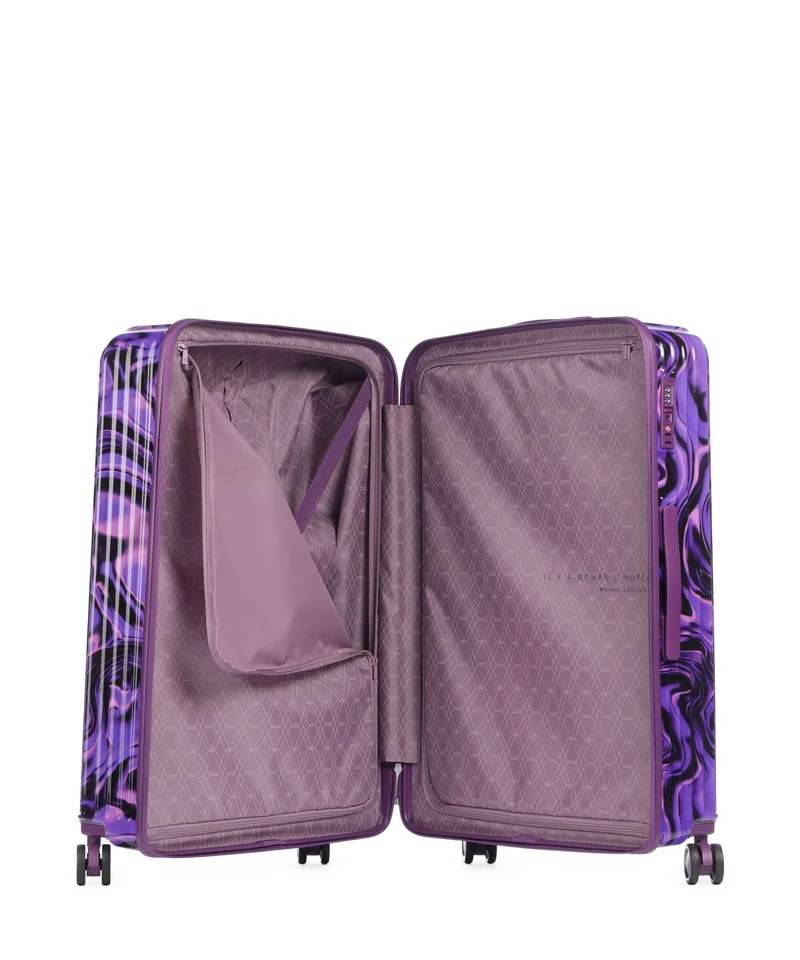 Travelite Lascana Edition 4-Rollen Trolley purple swirl
