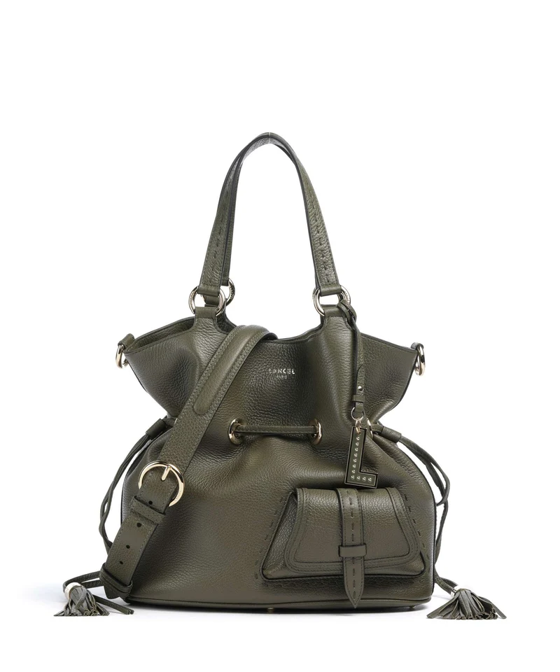 Lancel Premier Flirt M Bucket Handtasche dark khaki