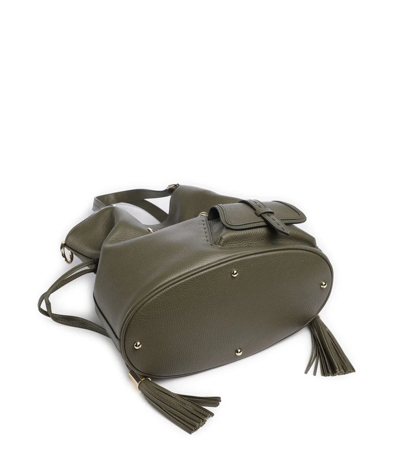 Lancel Premier Flirt M Bucket Handtasche dark khaki