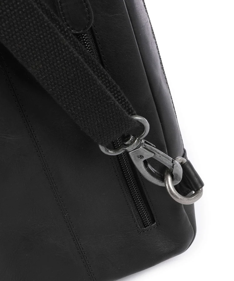 The Chesterfield Brand Wax Pull Up Cow Turelle Slingbag black