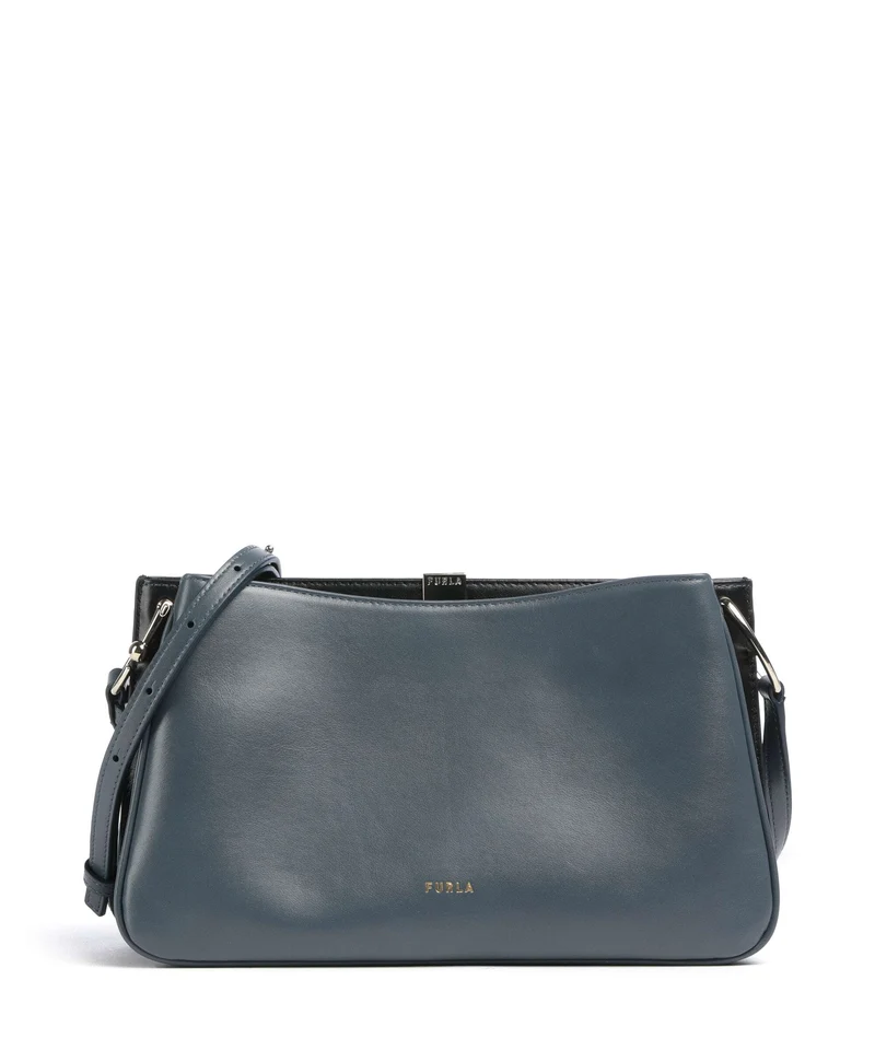 Furla Agata M Umhängetasche grigio blu/nero