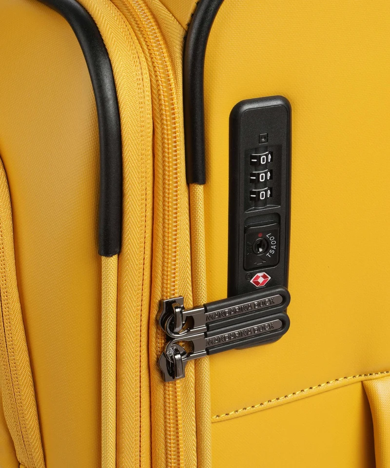 Mandarina Duck Coated 4-Rollen Trolley duck yellow