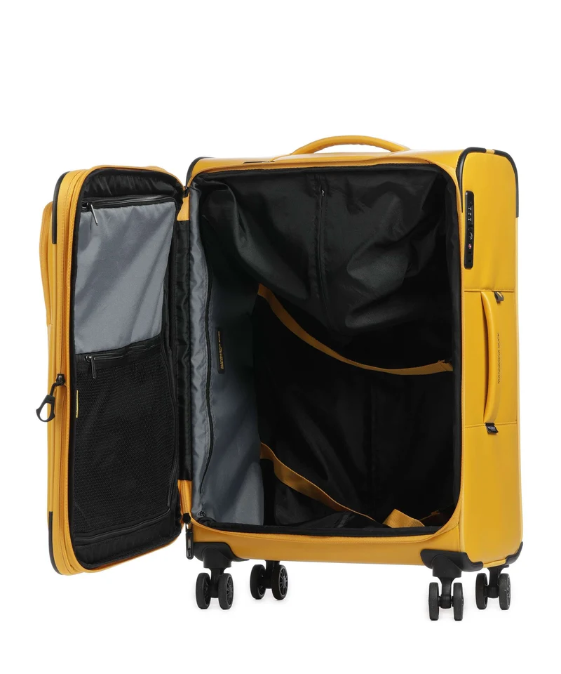 Mandarina Duck Coated 4-Rollen Trolley duck yellow