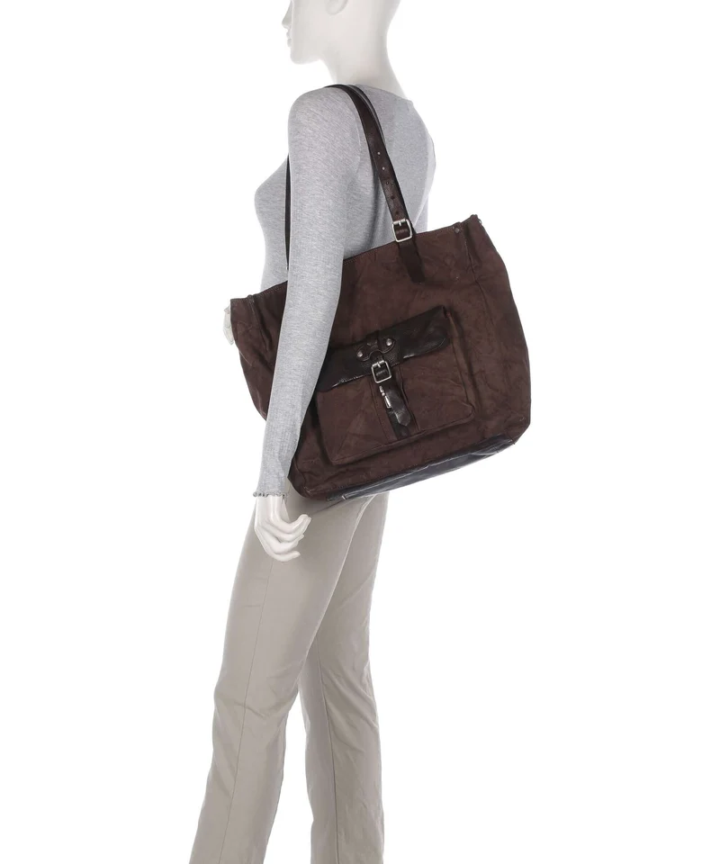 Campomaggi Shopper verde militare/moro