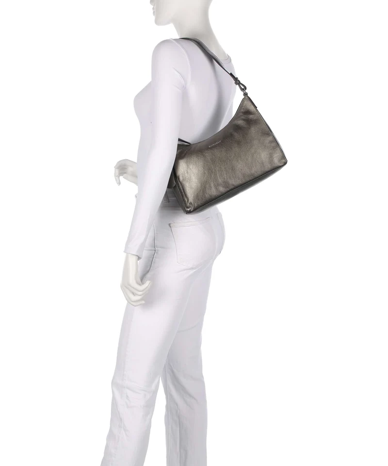 Burkely Creased Crystal Schultertasche gunmetal
