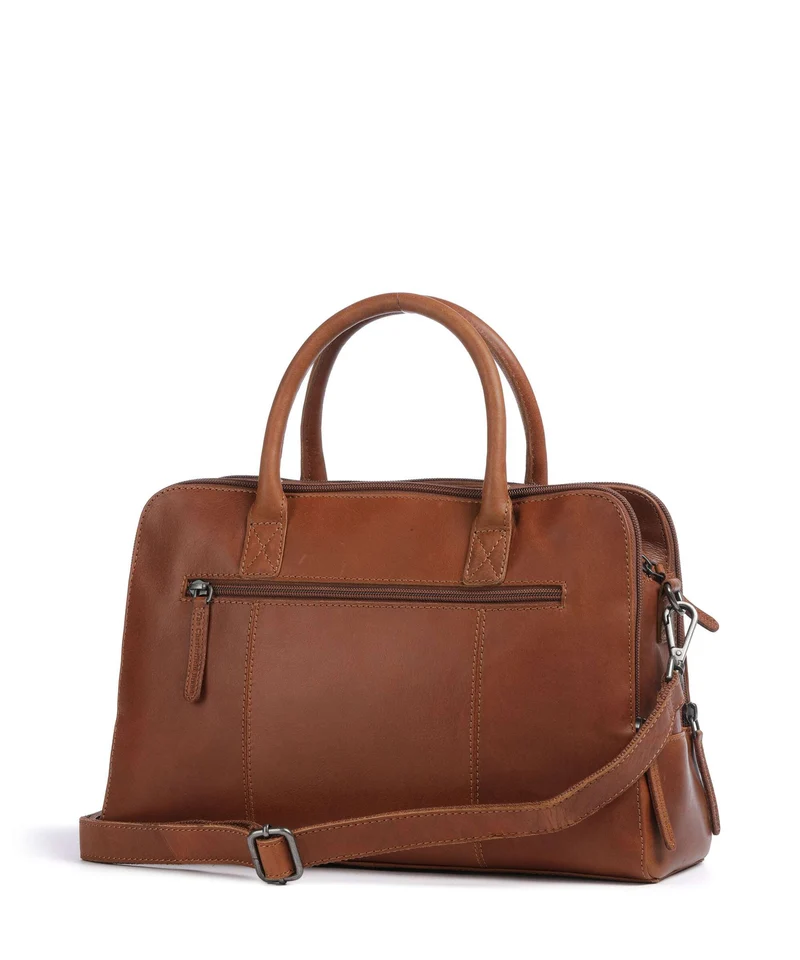 The Chesterfield Brand Wax Pull Up Cow Layton Handtasche cognac