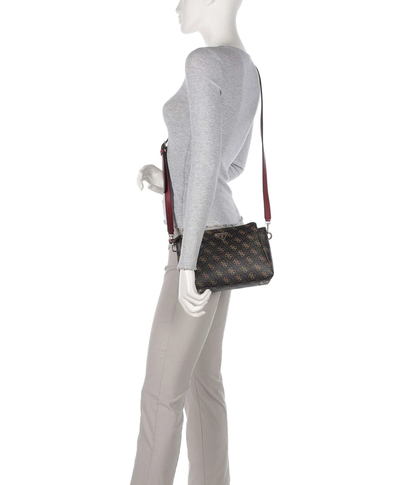 Guess Noelle Q Logo Umhängetasche brown