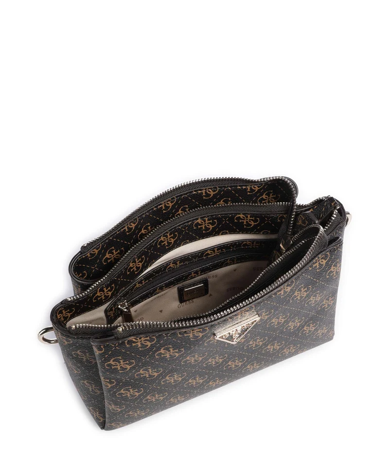 Guess Noelle Q Logo Umhängetasche brown