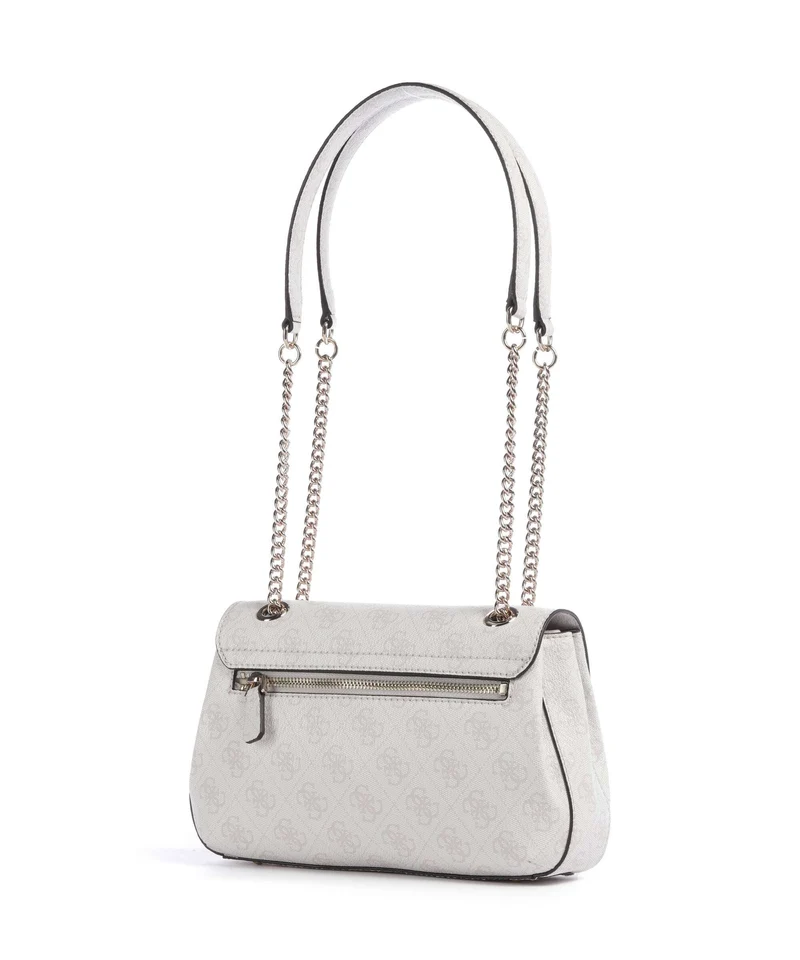 Guess Katya 4G Logo Schultertasche white logo