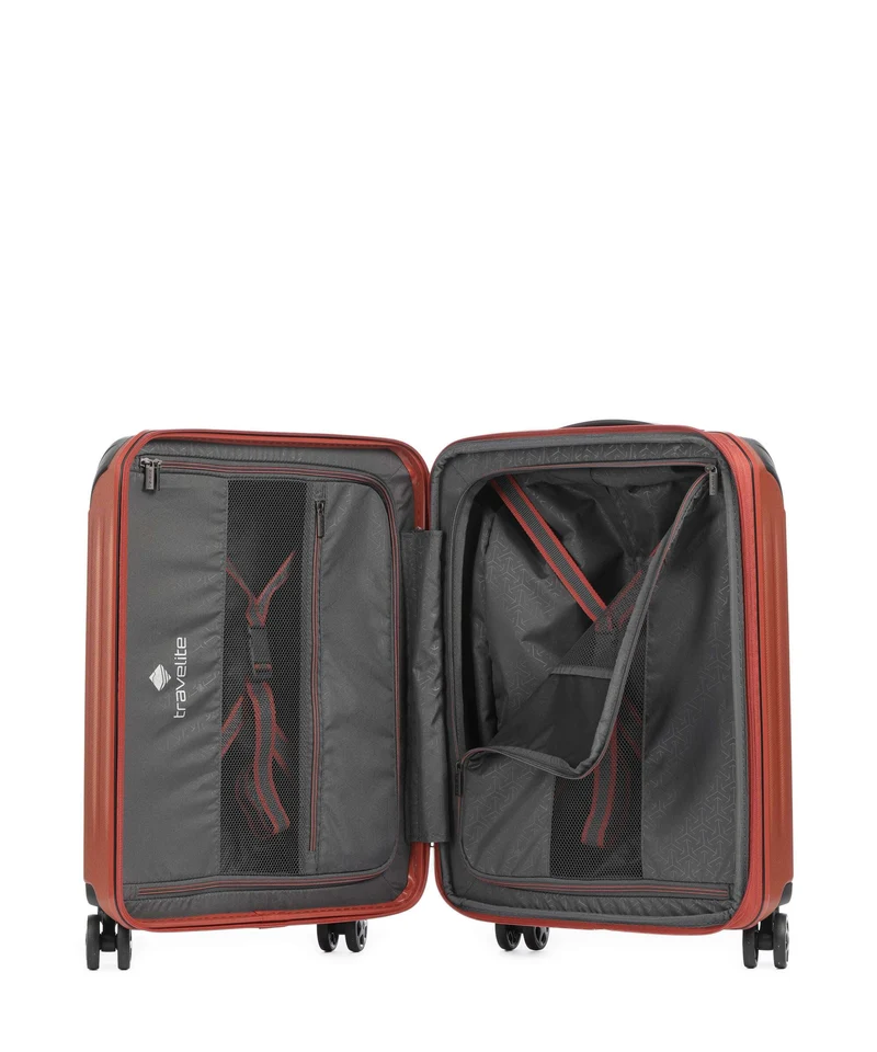Travelite Dynamiic 4-Rollen Trolley kupfer