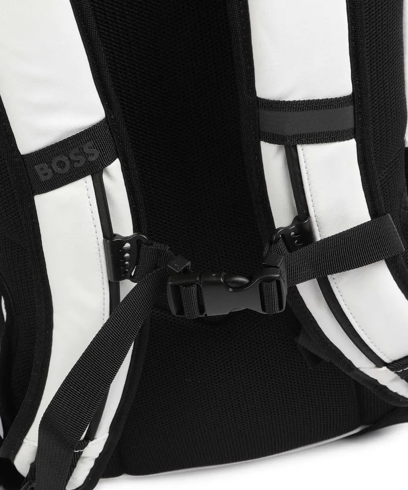 BOSS Stenson Rucksack open white