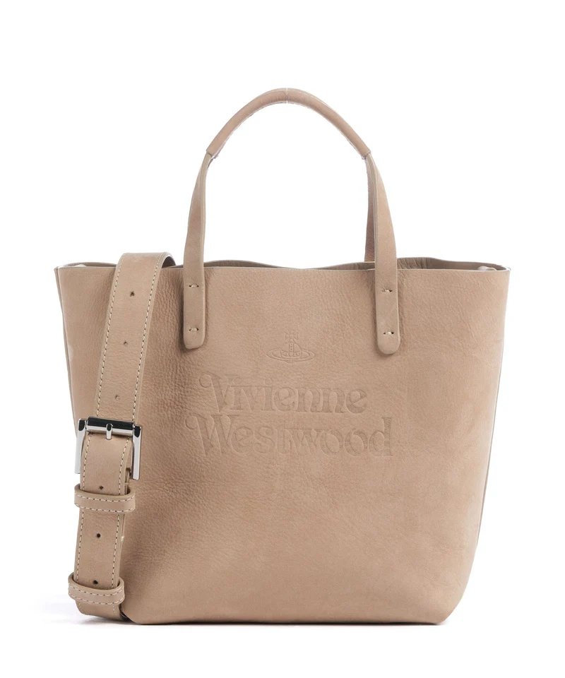 Vivienne Westwood Studio Nubuck Small Handtasche beige