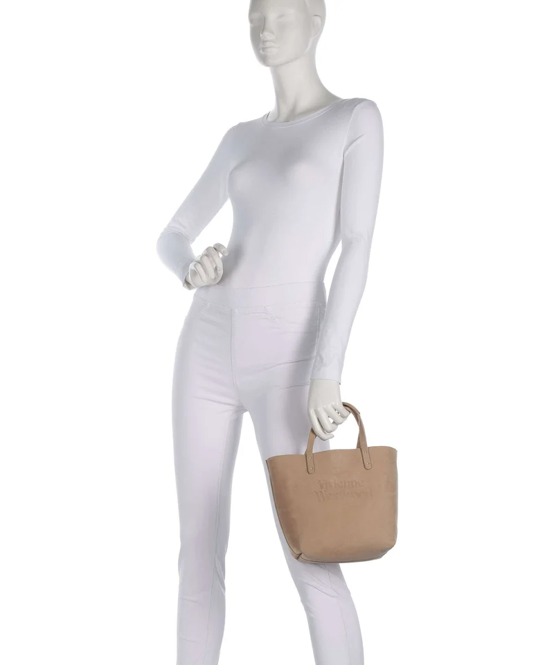 Vivienne Westwood Studio Nubuck Small Handtasche beige