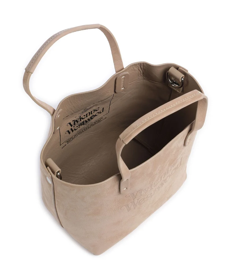 Vivienne Westwood Studio Nubuck Small Handtasche beige