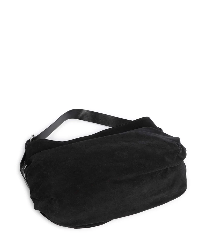 Vivienne Westwood Maxime Suede Large Beuteltasche black