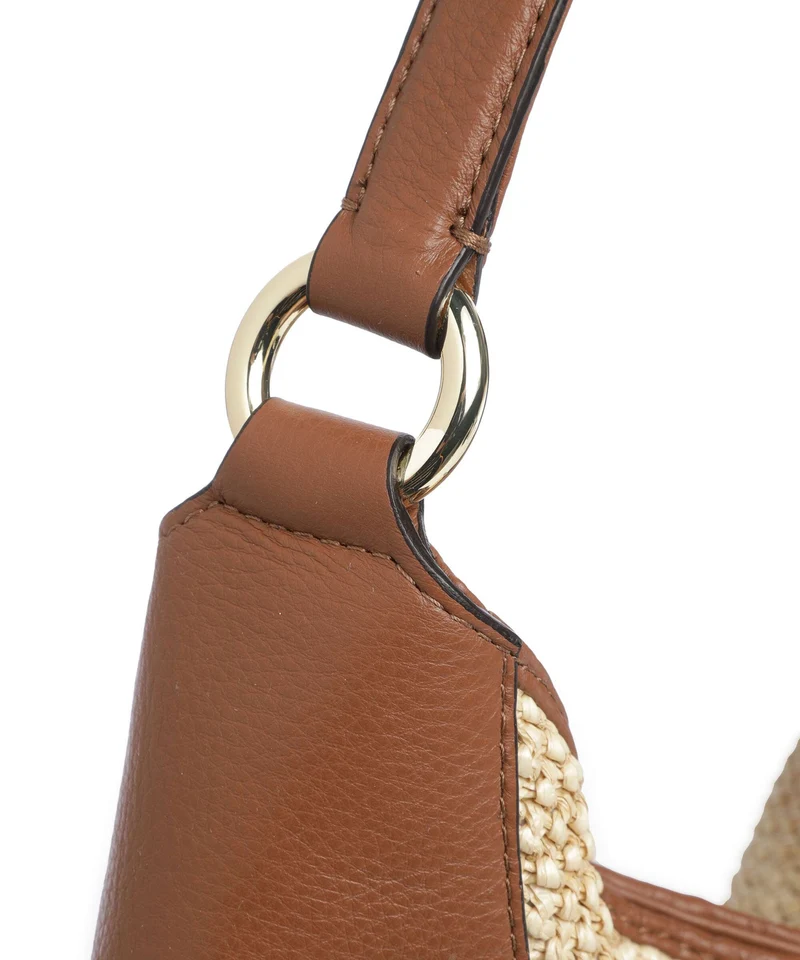 Abro Maglia Raffia Open Air Beuteltasche natural/nut