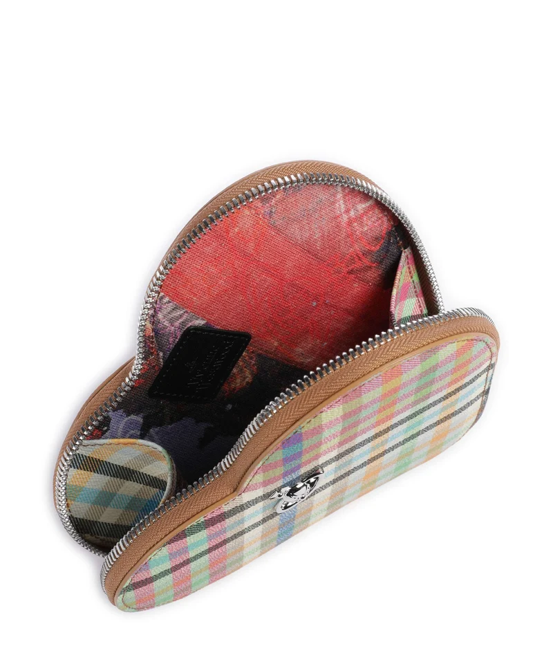 Vivienne Westwood Heart Buccia D'Arancia Umhängetasche heather plaid