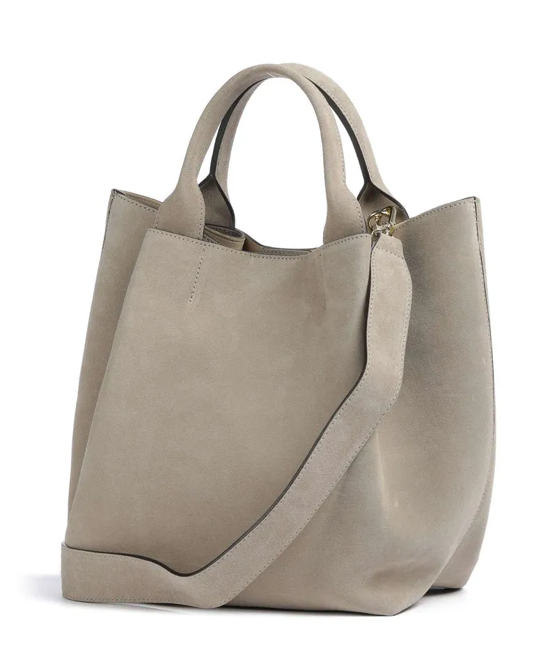 Abro Suede Essential Medium Handtasche siena