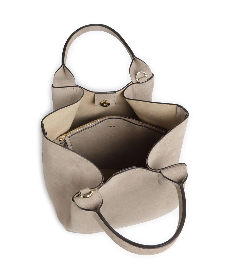 Abro Suede Essential Medium Handtasche siena
