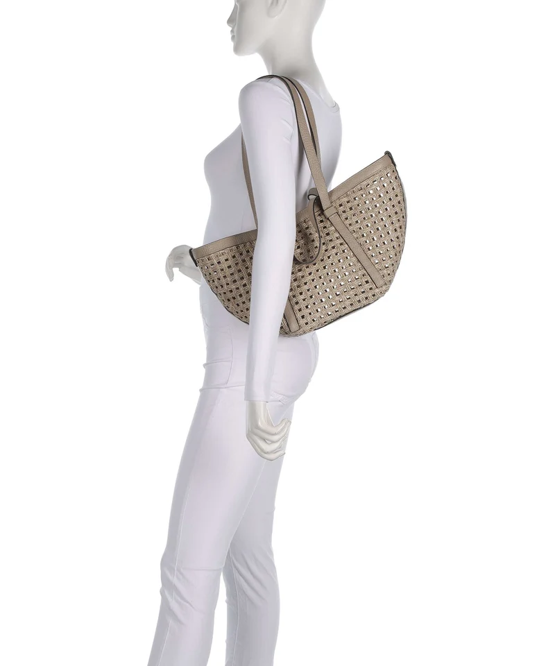 Abro Raffia Net Cosmo Medium Shopper sahara