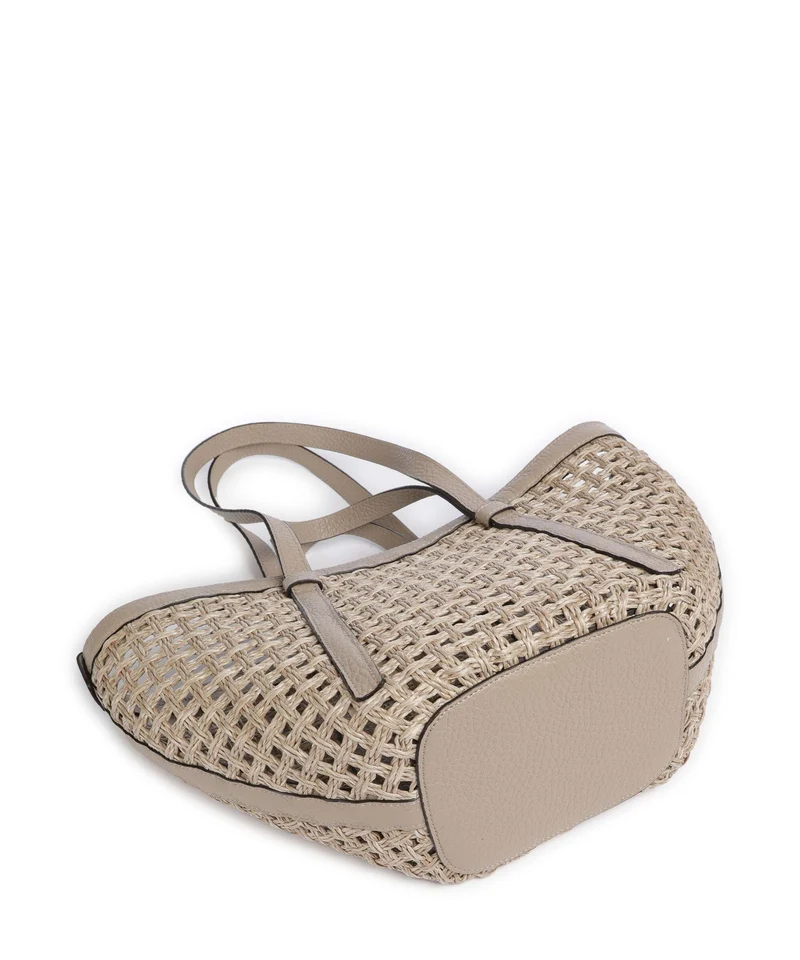 Abro Raffia Net Cosmo Medium Shopper sahara