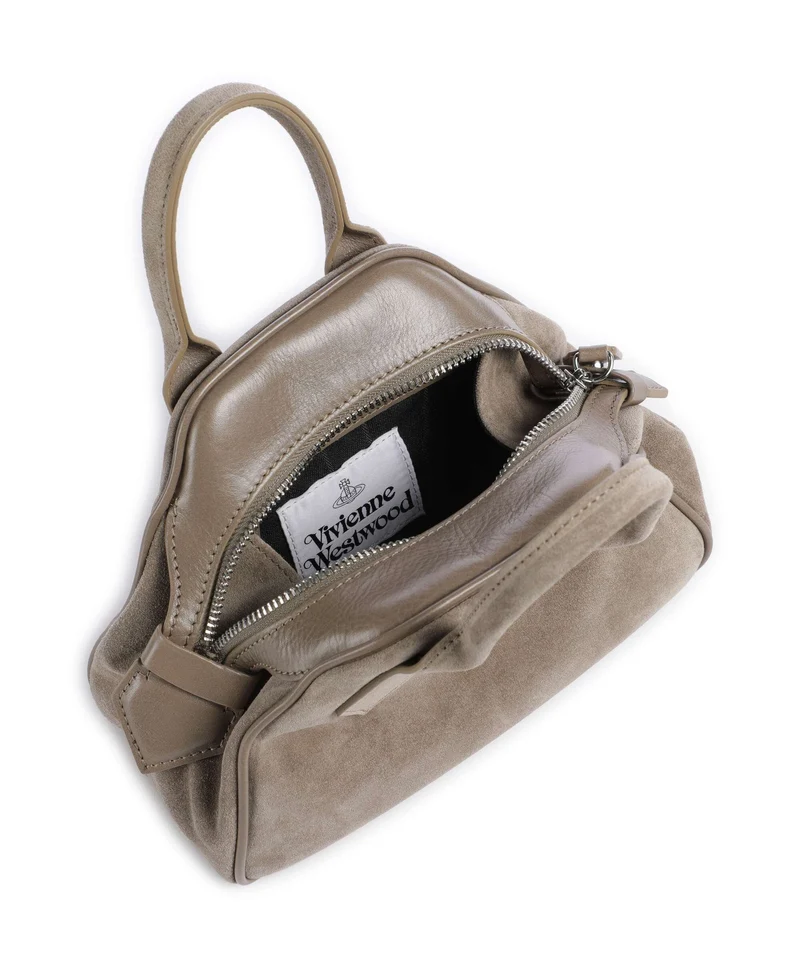 Vivienne Westwood Yasmine Suede Small Handtasche stone
