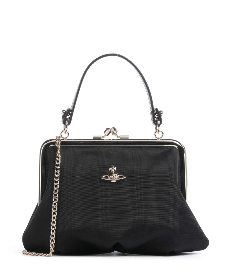 Vivienne Westwood Granny Frame Moire Handtasche black