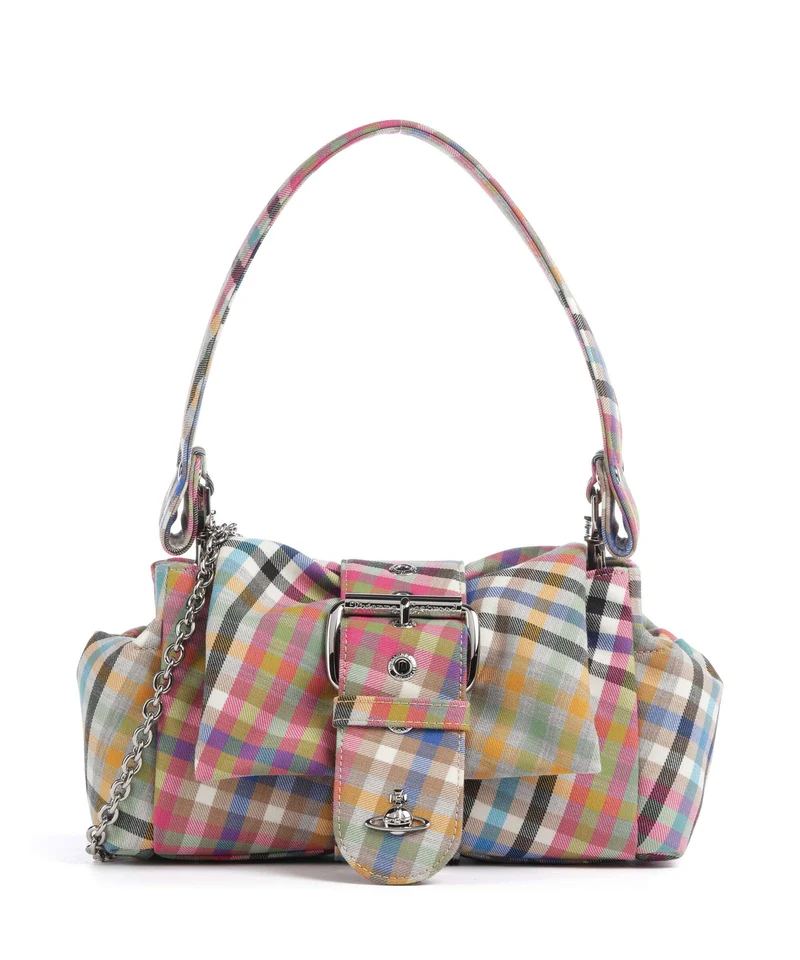 Vivienne Westwood Hazel Heather Check Treasure Schultertasche multicolour