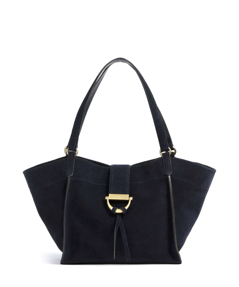 Abro Suede Temi Shopper navy