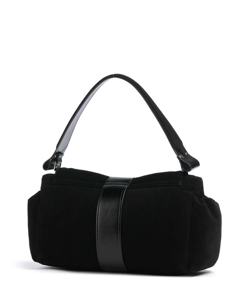 Vivienne Westwood Hazel Suede Treasure XL Schultertasche black