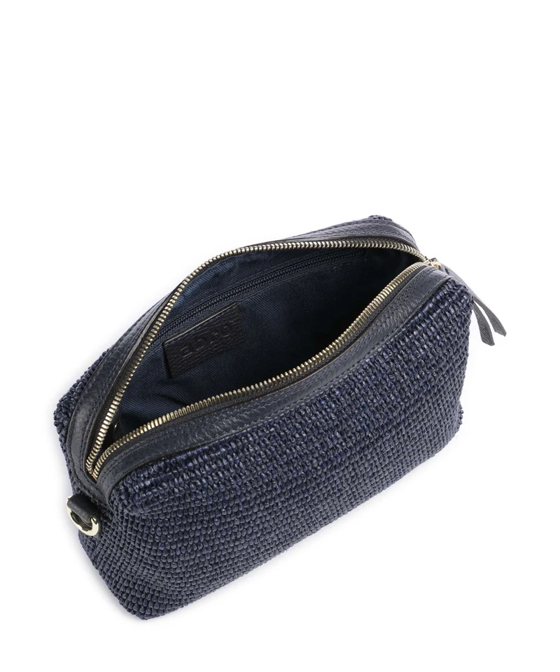Abro Raffia Kaia Umhängetasche navy