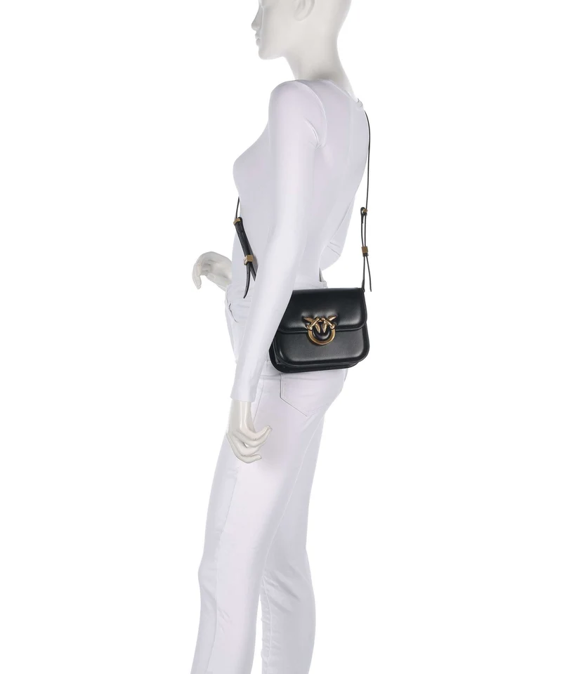 Pinko Love One Mini Umhängetasche nero/antique gold