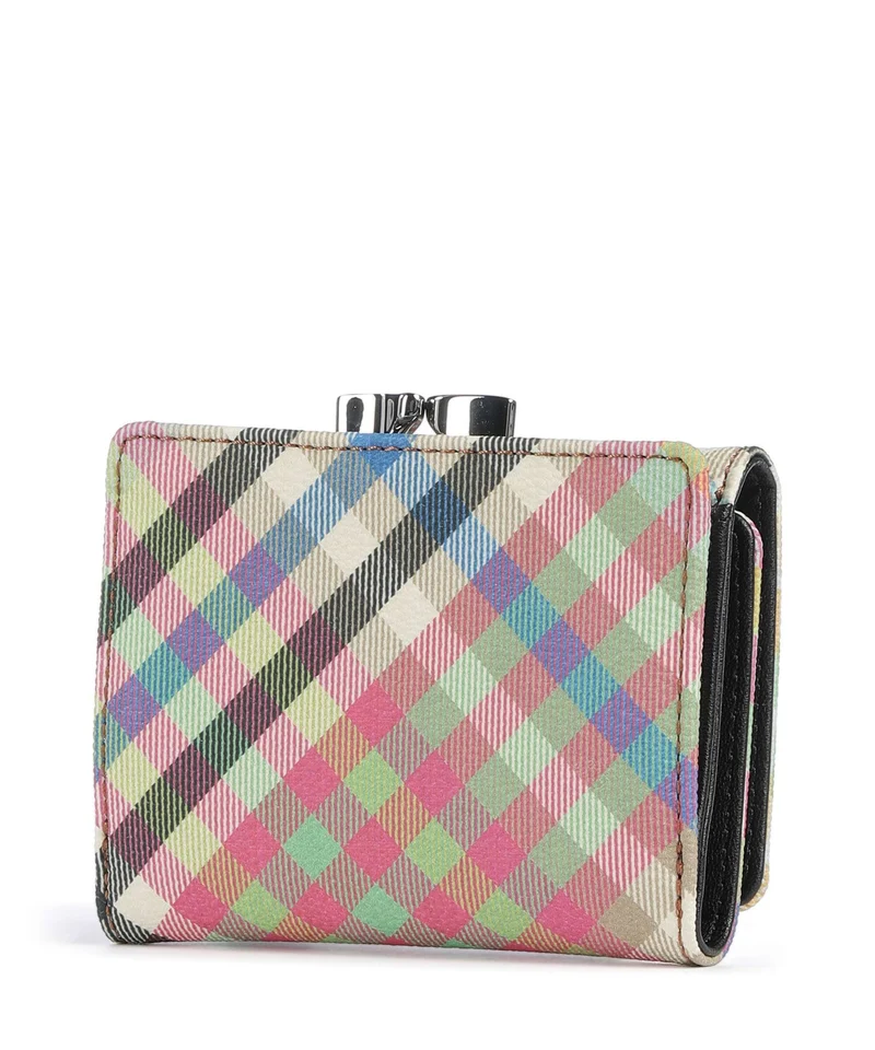 Vivienne Westwood Frame Buccia D'Arancia Small Geldbörse heather plaid