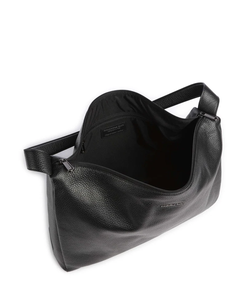 Mandarina Duck Mellow Leather Beuteltasche nero