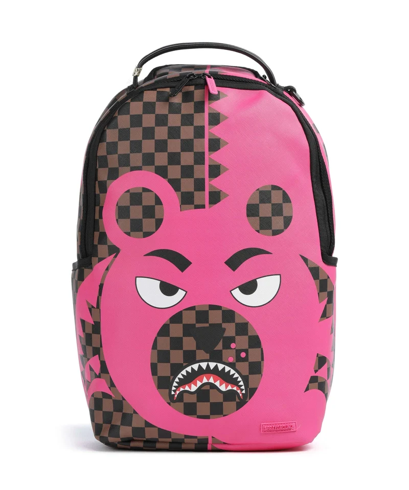 Sprayground Pink Bear Shark Rucksack multicolour