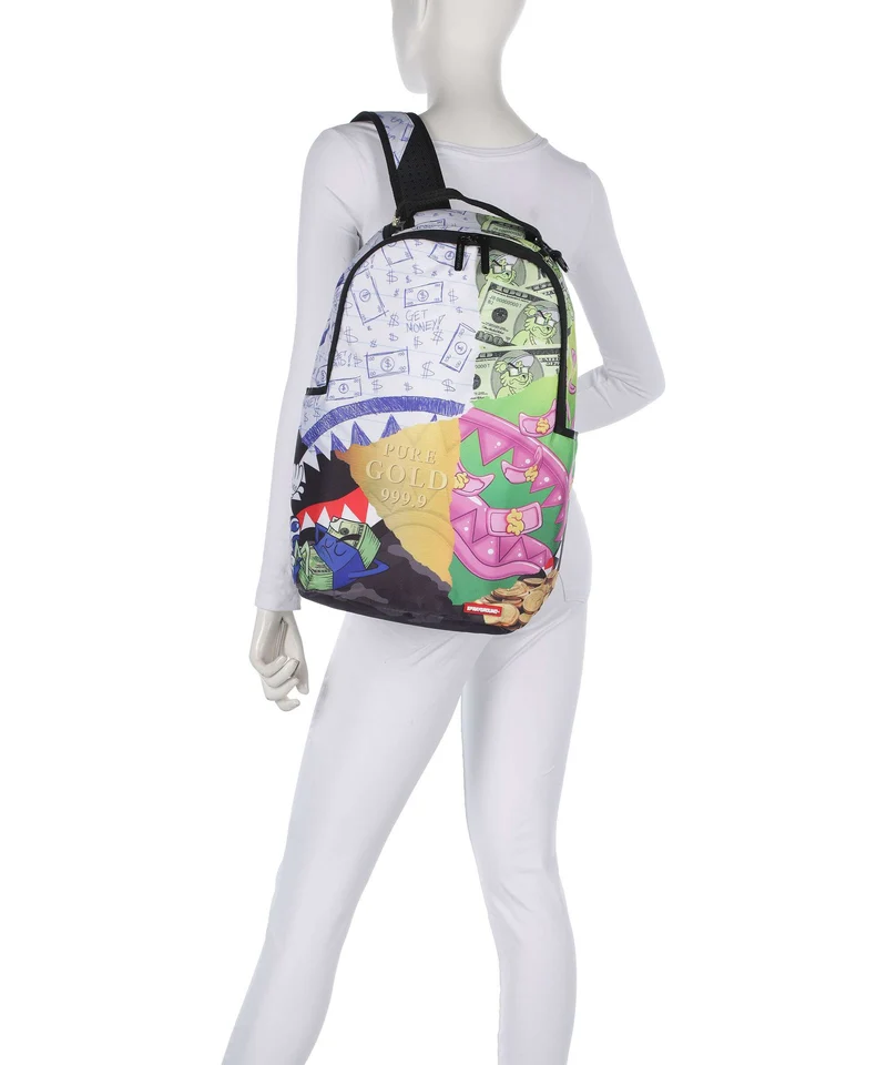 Sprayground Mean Money Collage Rucksack multicolour