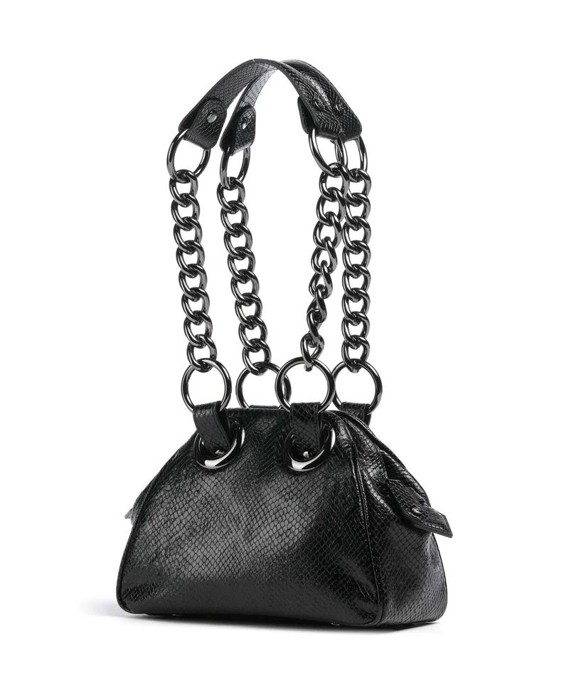 Vivienne Westwood Archive Python-Effect Embossed Schultertasche black