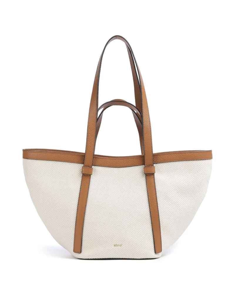 Abro Super Drill Cosmo Medium Shopper ivory/cuoio