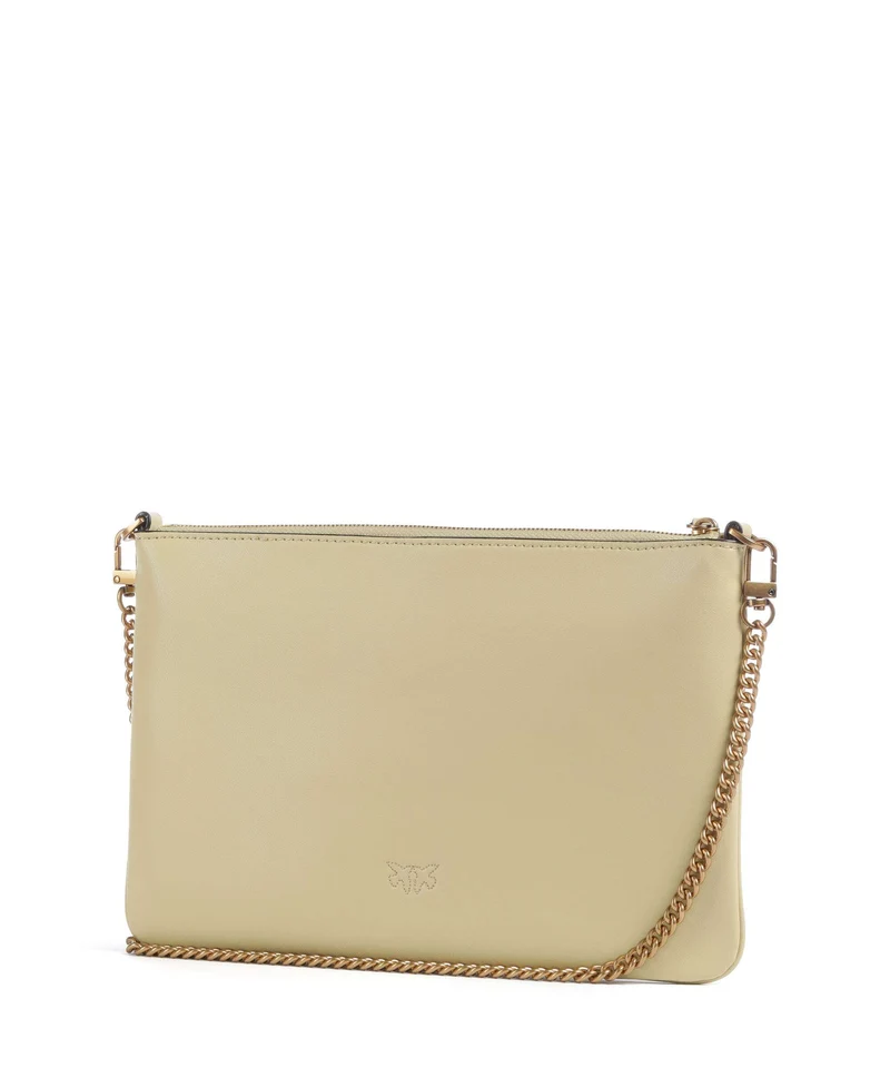 Pinko Flat Classic Umhängetasche giallo vaniglia/antique gold