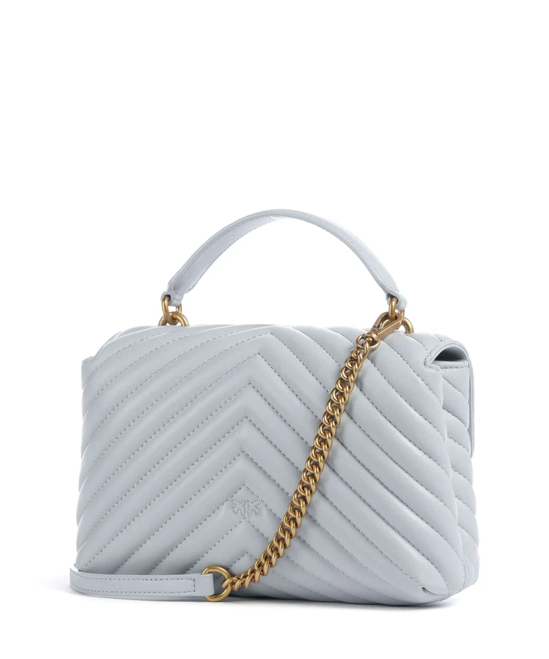 Pinko Love Lady Puff Mini Handtasche azzurro celeste/antique gold